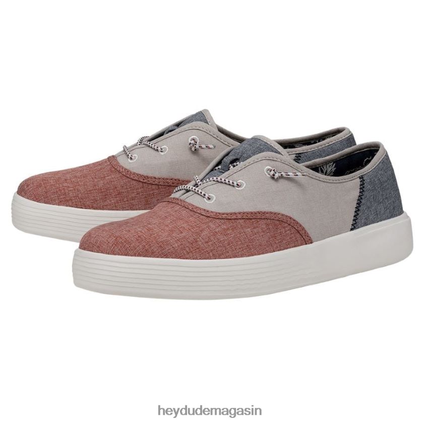 Hey Dude femmes artisanat conway rouge blanc bleu chaussures DT40T4234