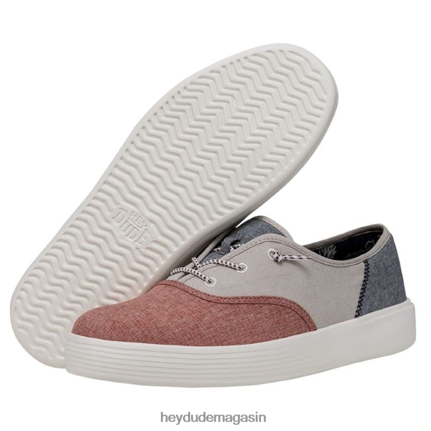 Hey Dude femmes artisanat conway rouge blanc bleu chaussures DT40T4234