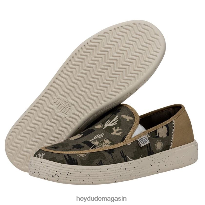 Hey Dude femmes désert de Sunapee vert chaussures DT40T4245