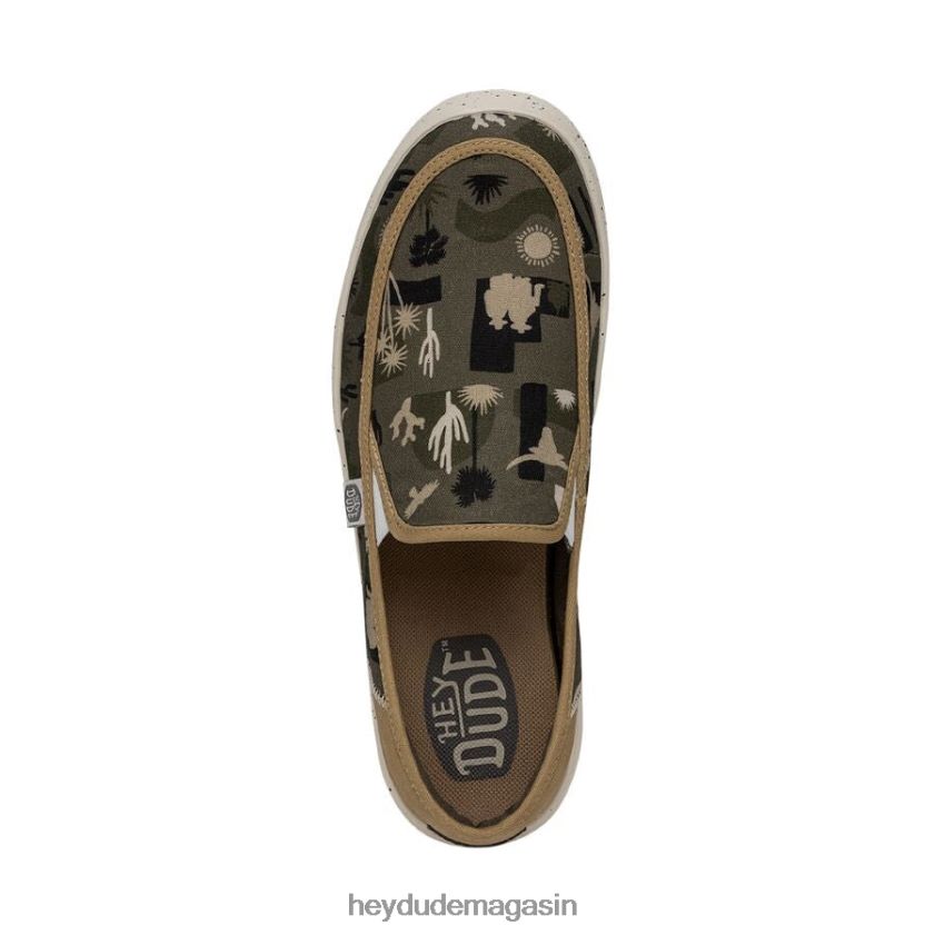 Hey Dude femmes désert de Sunapee vert chaussures DT40T4245