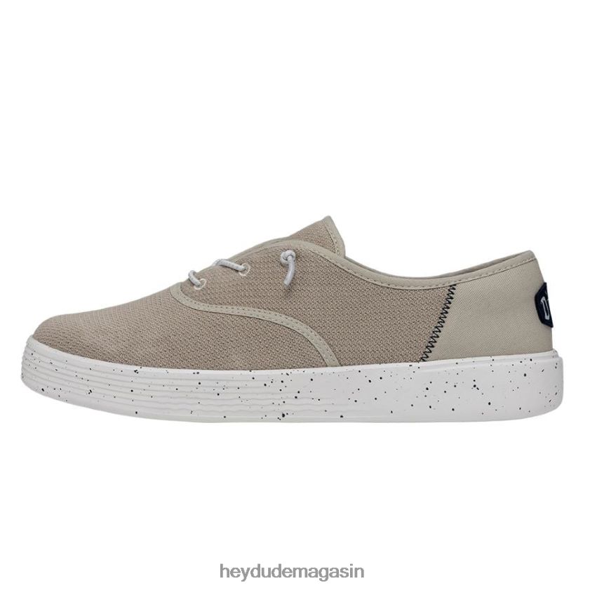 Hey Dude femmes maille de sport conway blanc cassé chaussures DT40T4237