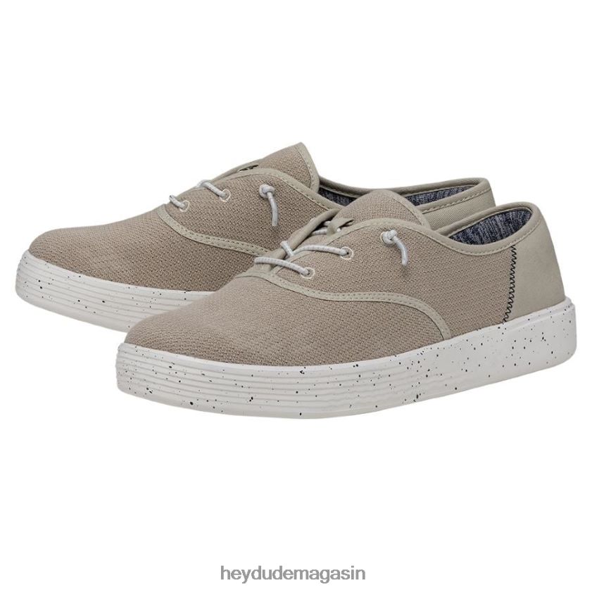 Hey Dude femmes maille de sport conway blanc cassé chaussures DT40T4237