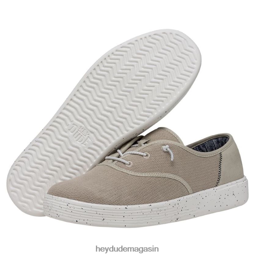 Hey Dude femmes maille de sport conway blanc cassé chaussures DT40T4237