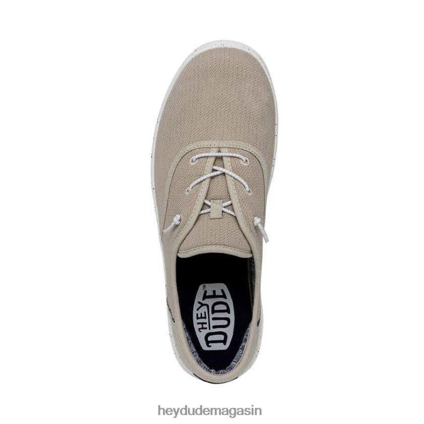 Hey Dude femmes maille de sport conway blanc cassé chaussures DT40T4237