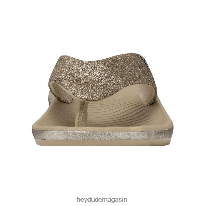 Hey Dude femmes Meg paillettes d'or chaussures DT40T4263