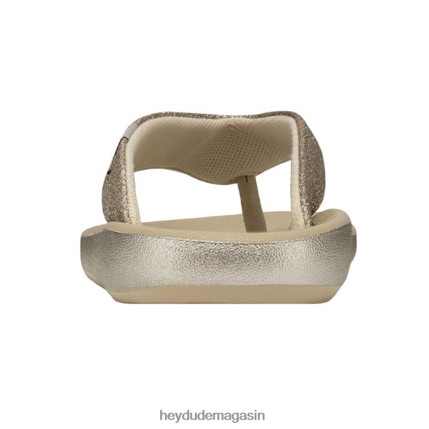 Hey Dude femmes Meg paillettes d'or chaussures DT40T4263