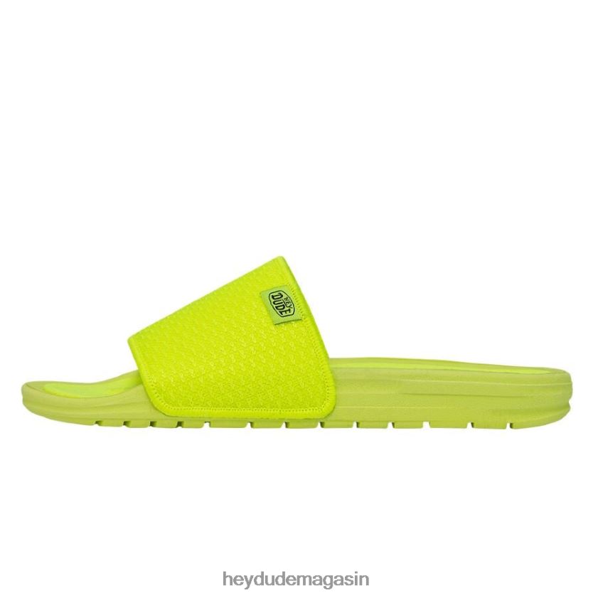 Hey Dude femmes tricot Chandler jaune fluo chaussures DT40T4253