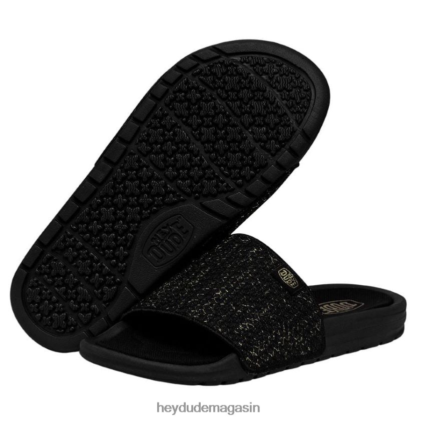 Hey Dude femmes tricot Chandler or noir chaussures DT40T4248