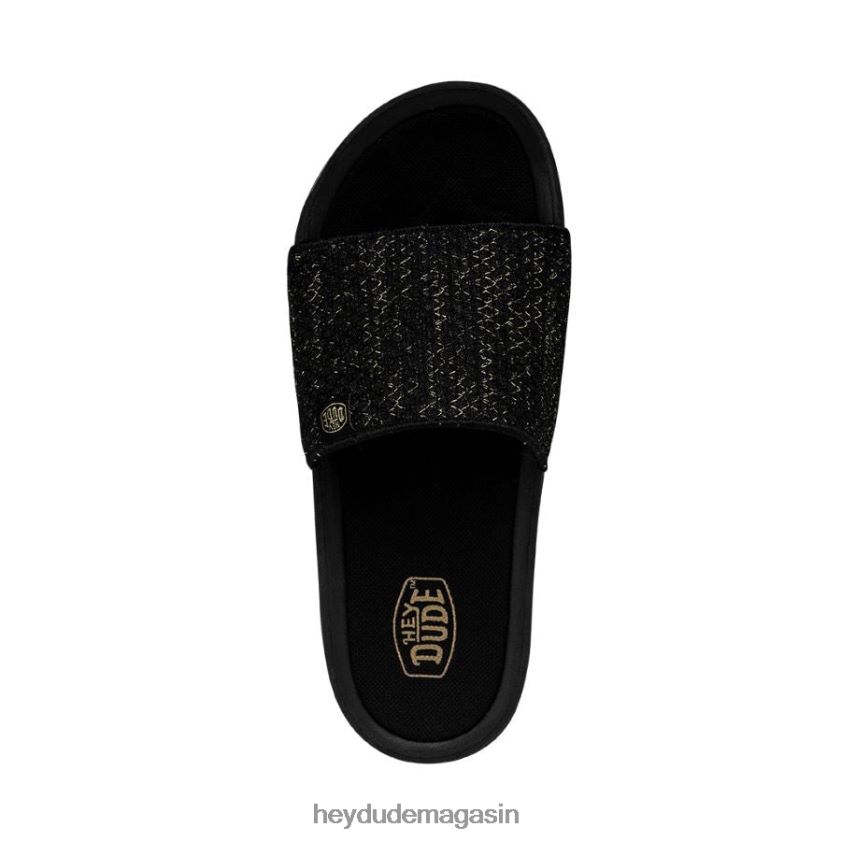 Hey Dude femmes tricot Chandler or noir chaussures DT40T4248