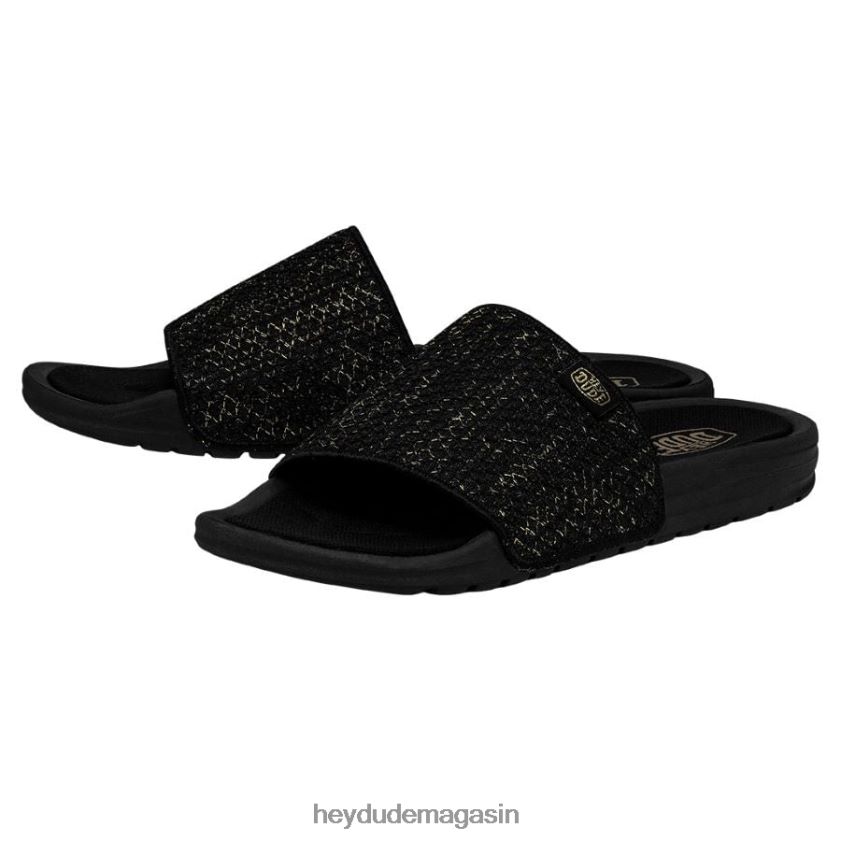 Hey Dude femmes tricot Chandler or noir chaussures DT40T4256