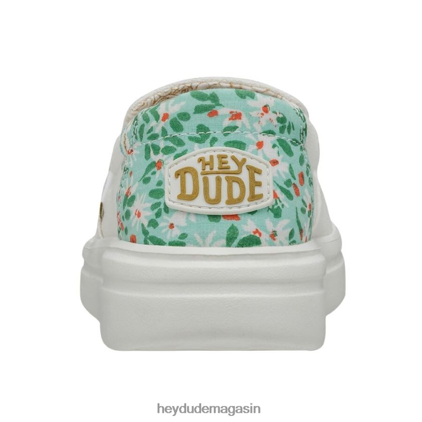 Hey Dude femmes montée brumeuse blanc azur chaussures DT40T4224