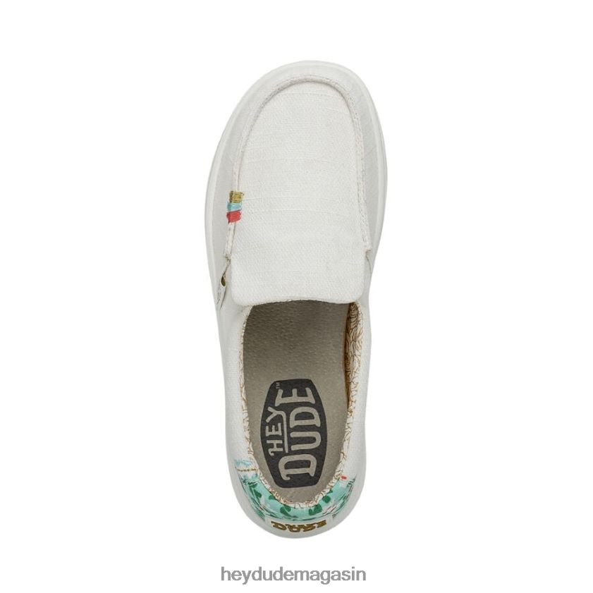 Hey Dude femmes montée brumeuse blanc azur chaussures DT40T4224