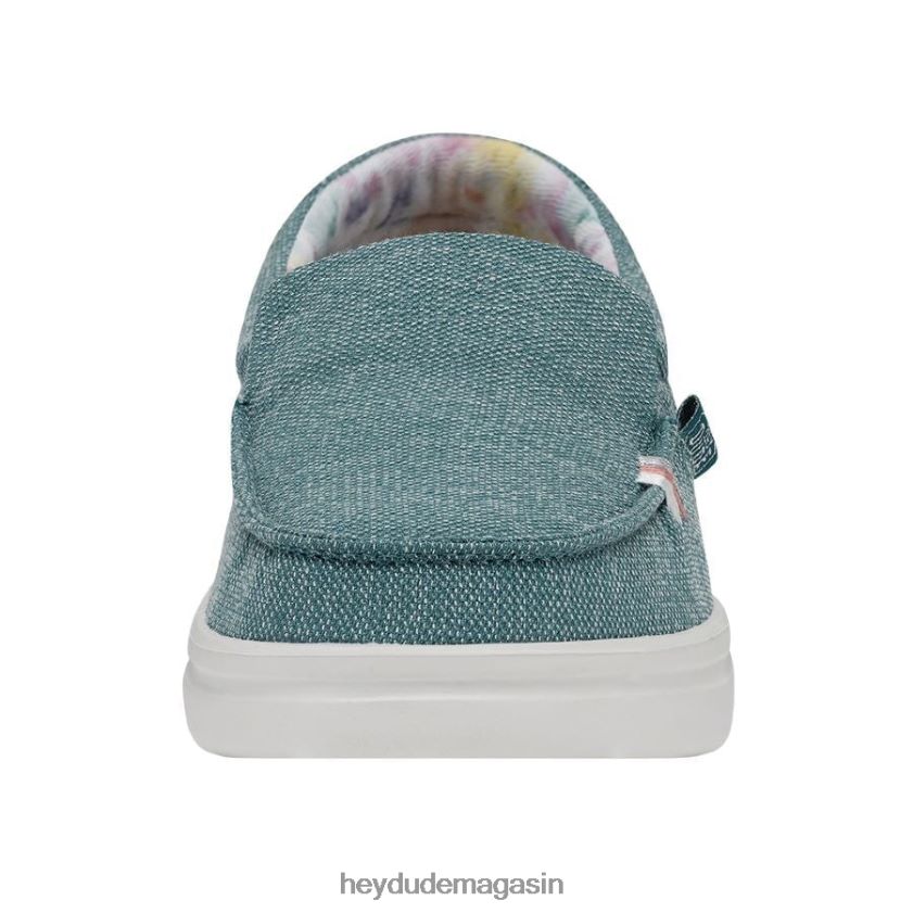 Hey Dude femmes montée brumeuse bleu tropical chaussures DT40T4226