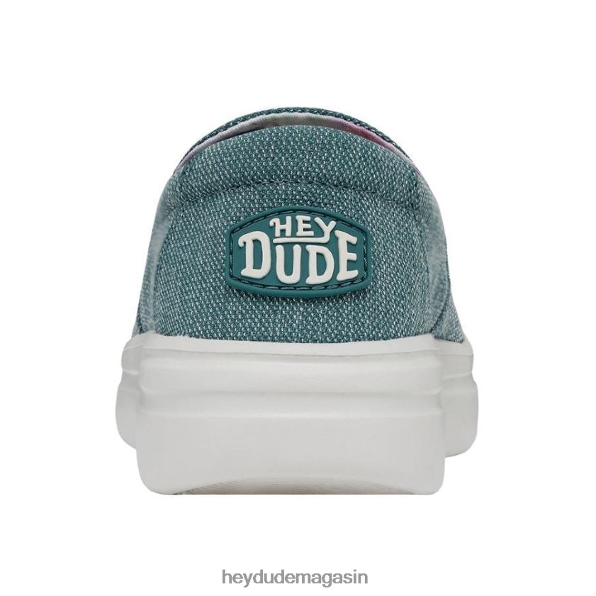 Hey Dude femmes montée brumeuse bleu tropical chaussures DT40T4226