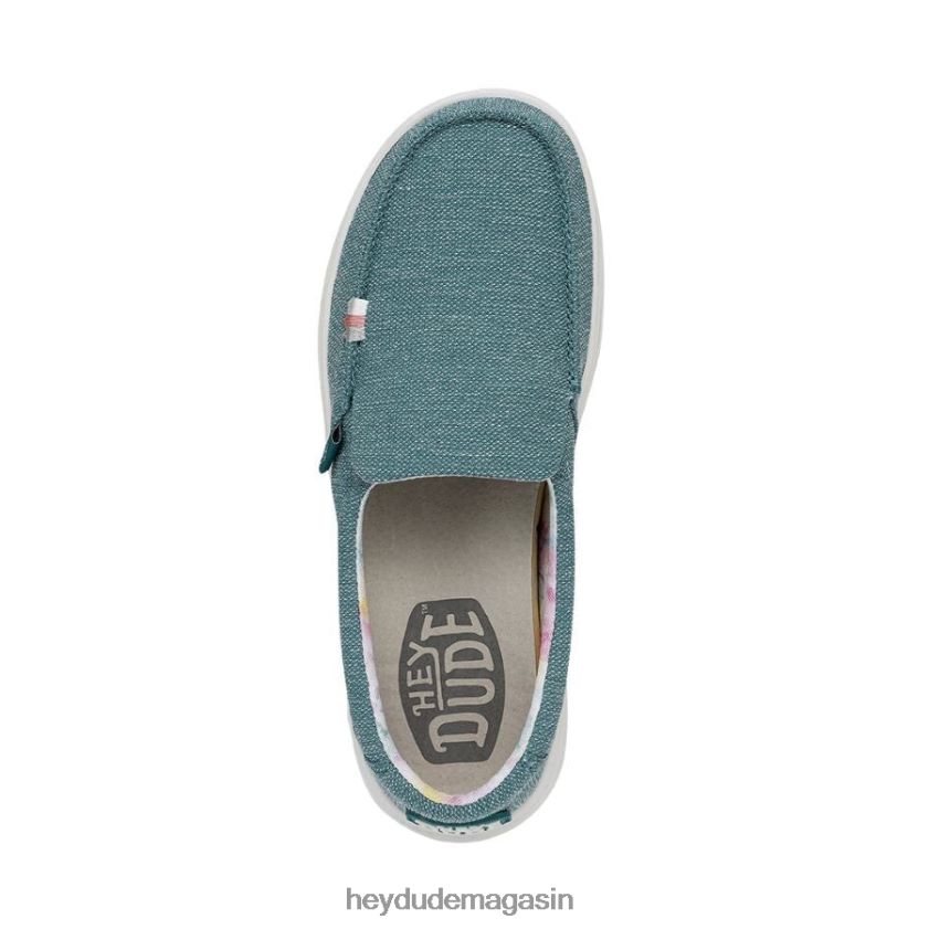 Hey Dude femmes montée brumeuse bleu tropical chaussures DT40T4226