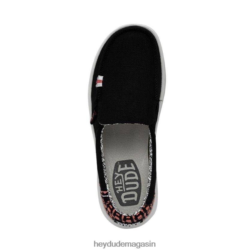 Hey Dude femmes montée brumeuse palmier noir chaussures DT40T4223