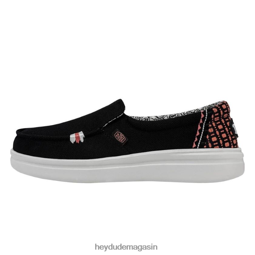 Hey Dude femmes montée brumeuse palmier noir chaussures DT40T4229
