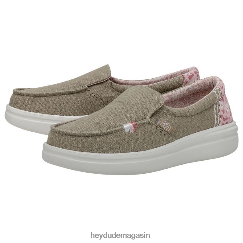 Hey Dude femmes montée brumeuse rose du désert chaussures DT40T4225
