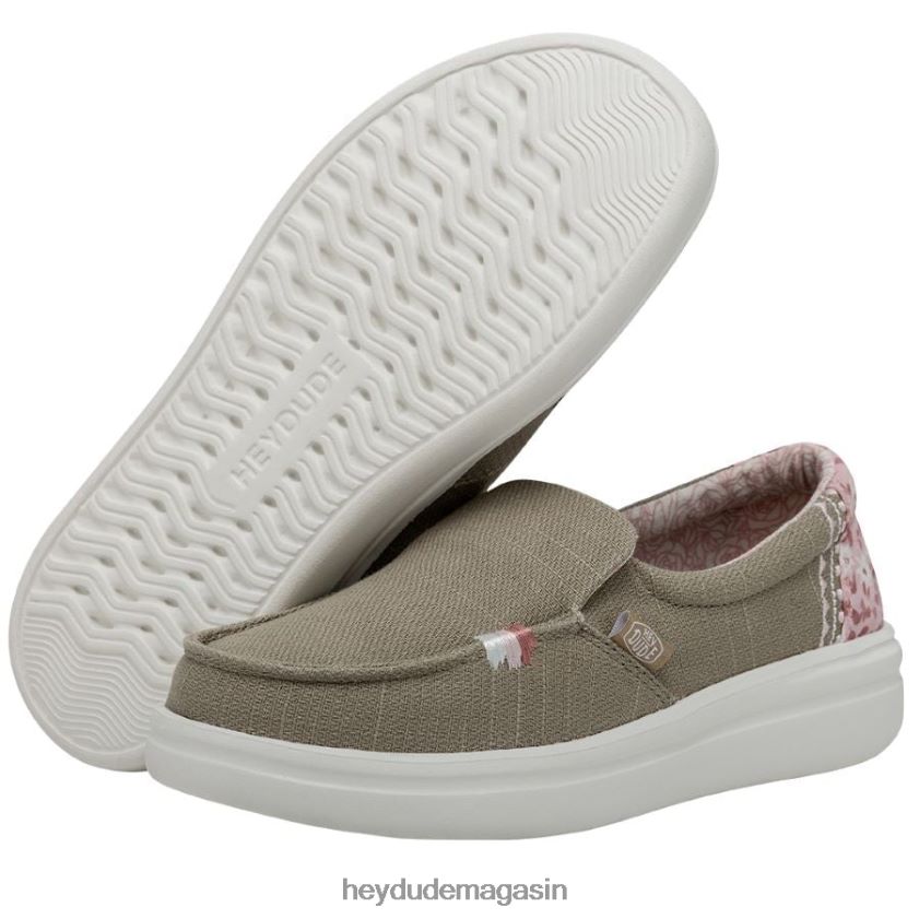 Hey Dude femmes montée brumeuse rose du désert chaussures DT40T4225