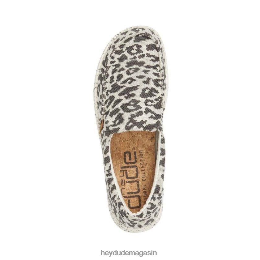 Hey Dude femmes tissé brumeux guépard gris chaussures DT40T4230