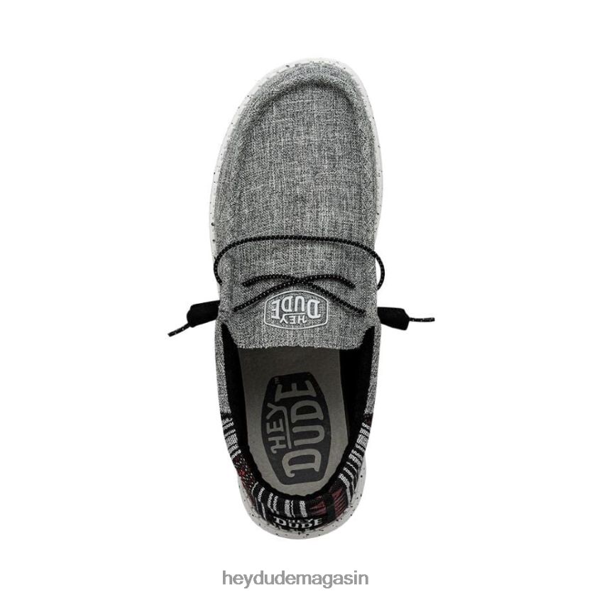 Hey Dude Hommes Wally Funk jacquard noir aztèque chaussures DT40T4450