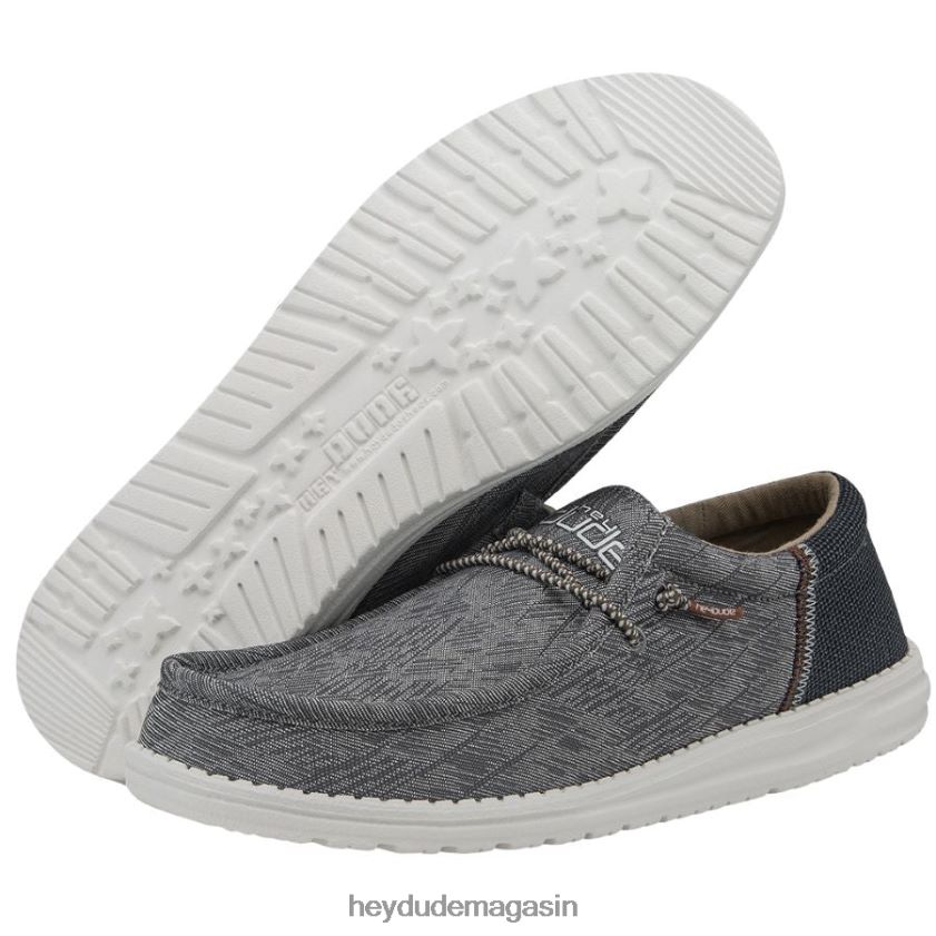 Hey Dude Hommes Wally Funk vagues bleues chaussures DT40T4457
