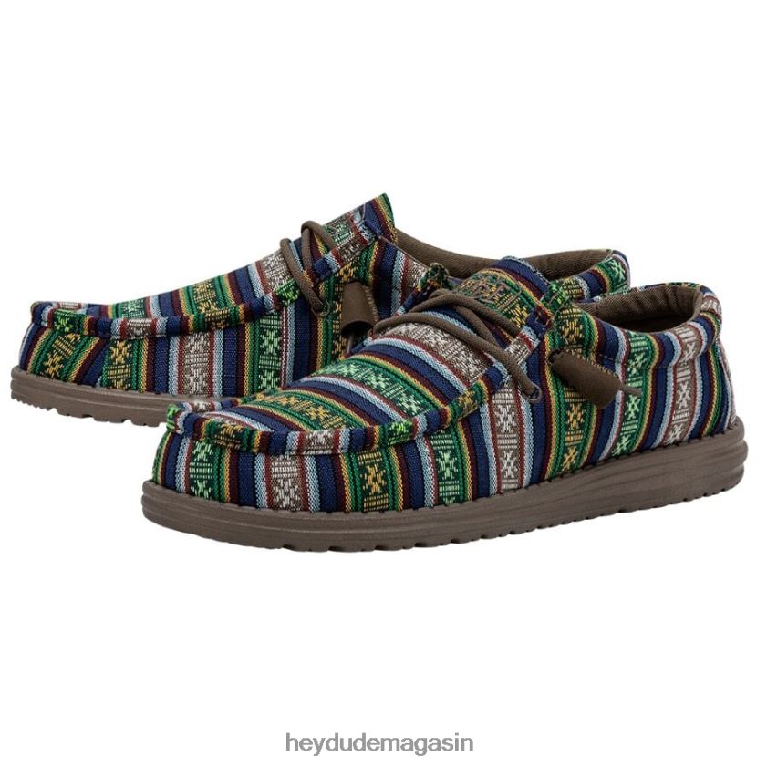 Hey Dude Hommes Wally Sérape canyon bleu chaussures DT40T4438