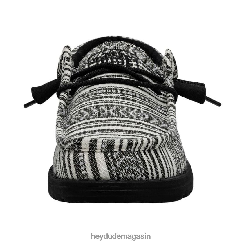 Hey Dude Hommes Wally Sérape gravier noir chaussures DT40T4436