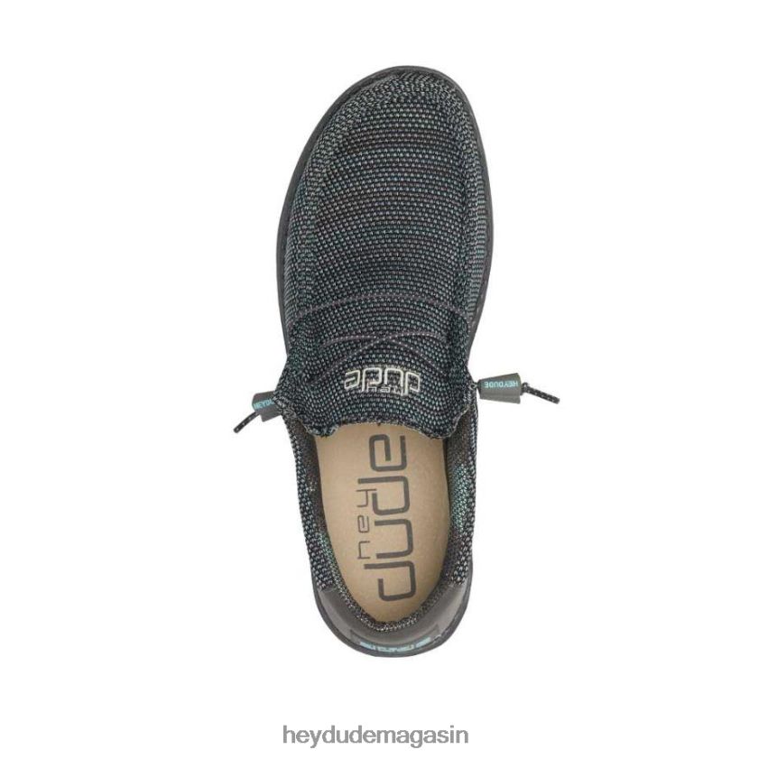 Hey Dude Hommes Wally Sox asphalte azur chaussures DT40T4346