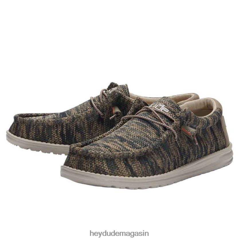 Hey Dude Hommes Wally Sox camouflage boisé chaussures DT40T4331