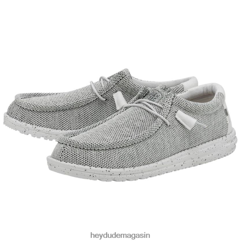 Hey Dude Hommes Wally Sox large pierre blanche chaussures DT40T4297