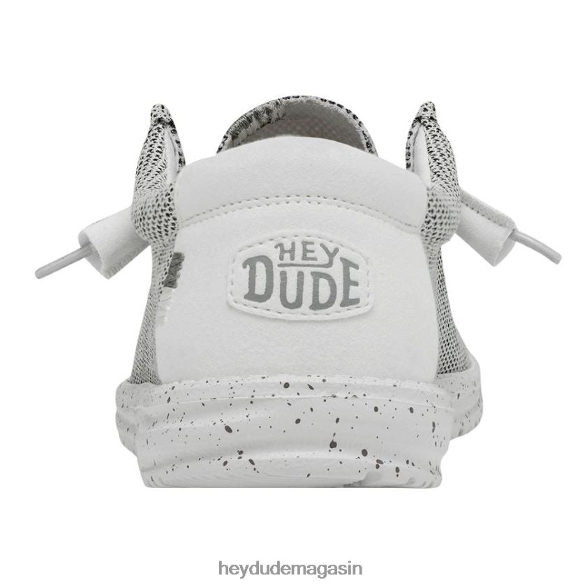 Hey Dude Hommes Wally Sox large pierre blanche chaussures DT40T4297