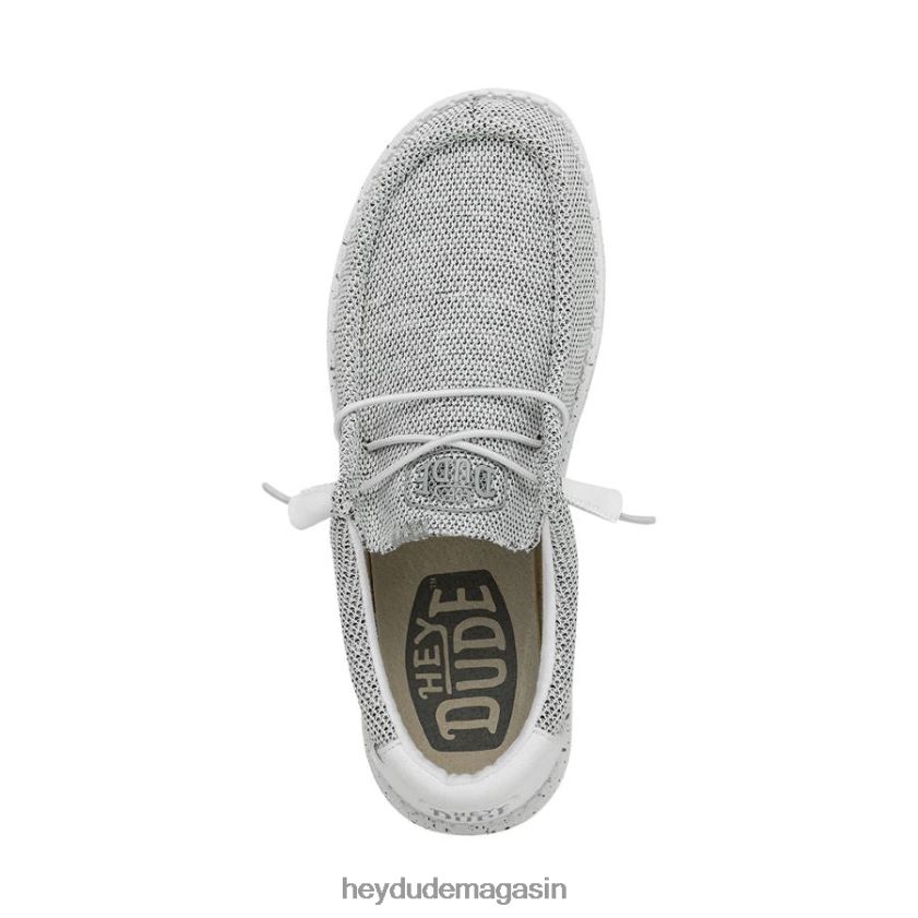 Hey Dude Hommes Wally Sox large pierre blanche chaussures DT40T4297