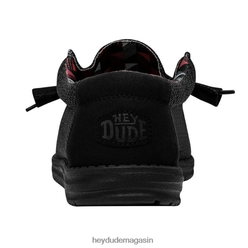 Hey Dude Hommes Wally Sox noir de jais chaussures DT40T4340