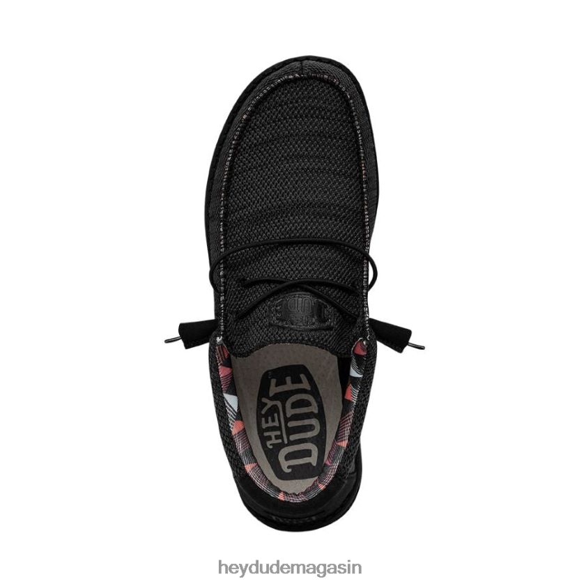 Hey Dude Hommes Wally Sox noir de jais chaussures DT40T4340