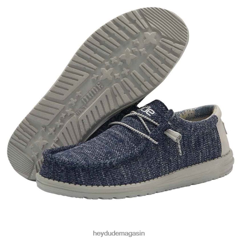 Hey Dude Hommes Wally Sox océan au clair de lune chaussures DT40T4341