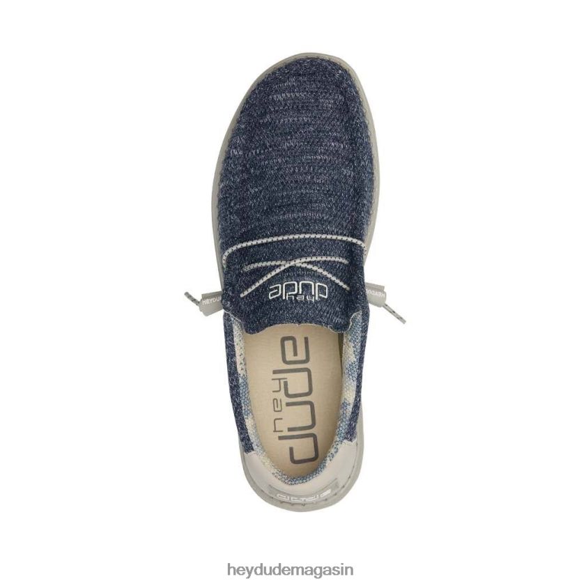 Hey Dude Hommes Wally Sox océan au clair de lune chaussures DT40T4341
