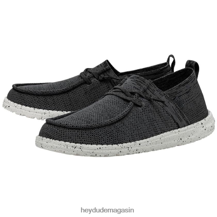 Hey Dude Hommes Wally auréole gris foncé chaussures DT40T4472