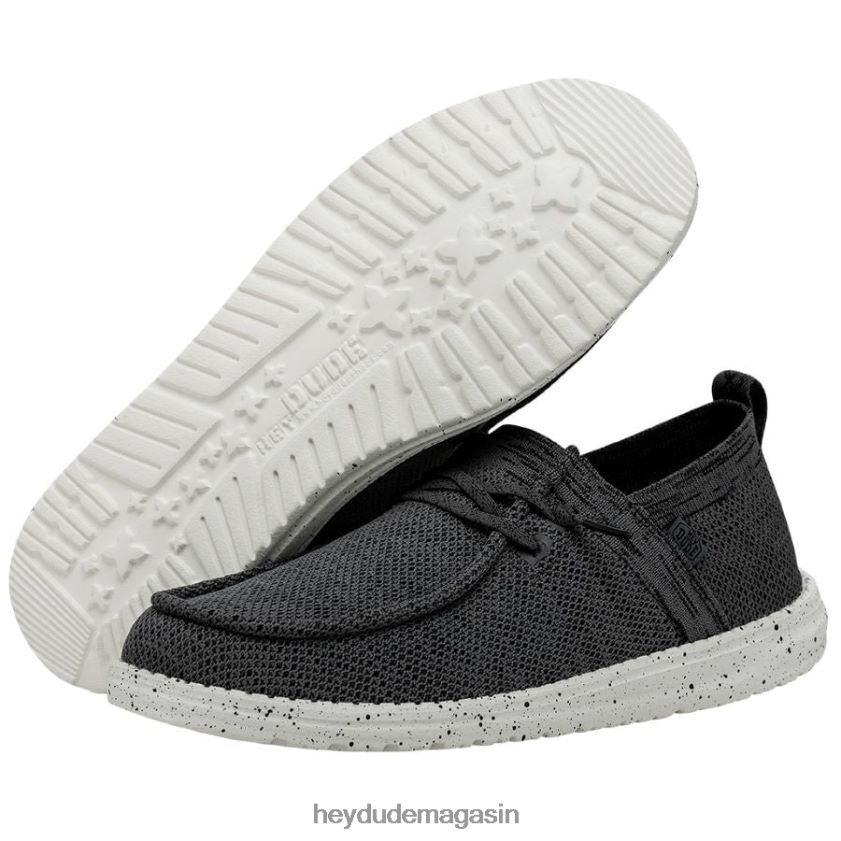 Hey Dude Hommes Wally auréole gris foncé chaussures DT40T4472
