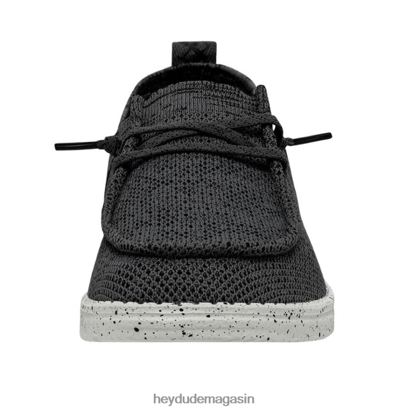 Hey Dude Hommes Wally auréole gris foncé chaussures DT40T4472