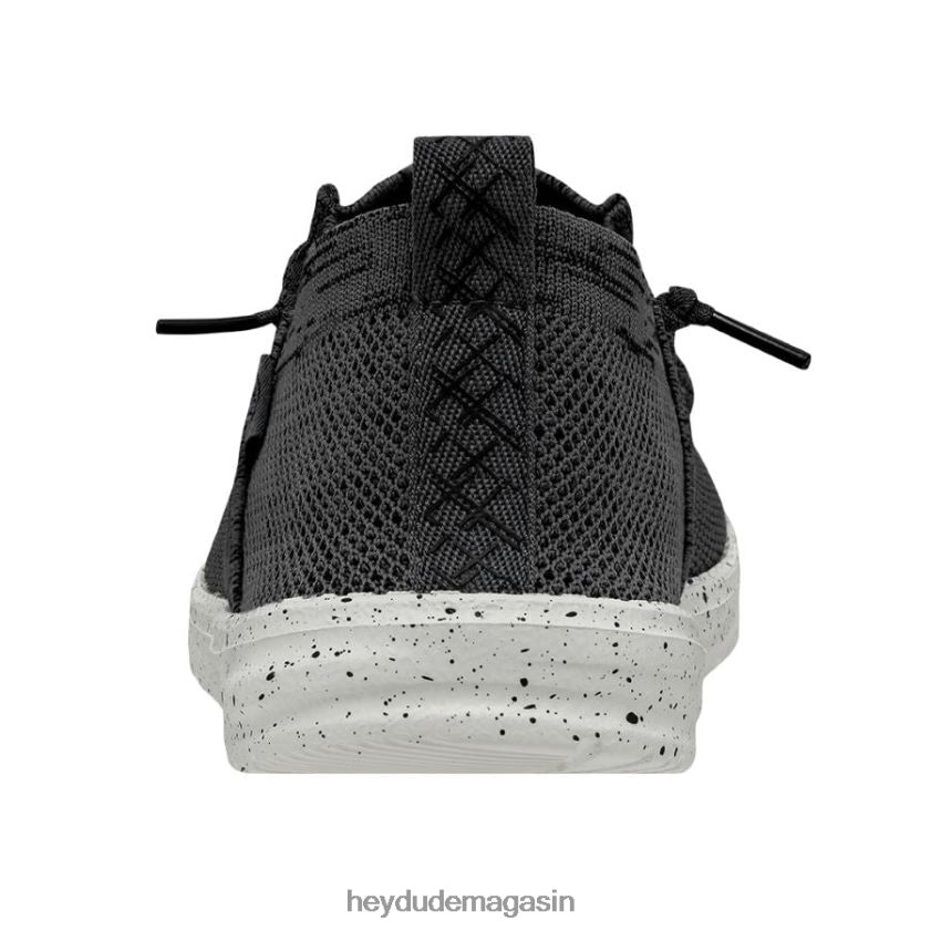 Hey Dude Hommes Wally auréole gris foncé chaussures DT40T4472