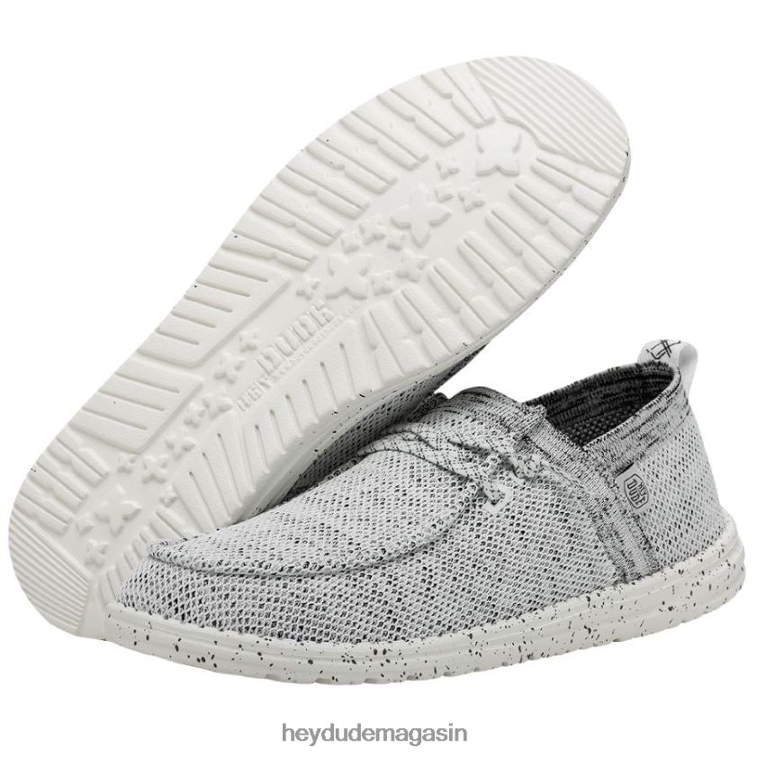 Hey Dude Hommes Wally auréole pierre blanche chaussures DT40T4470