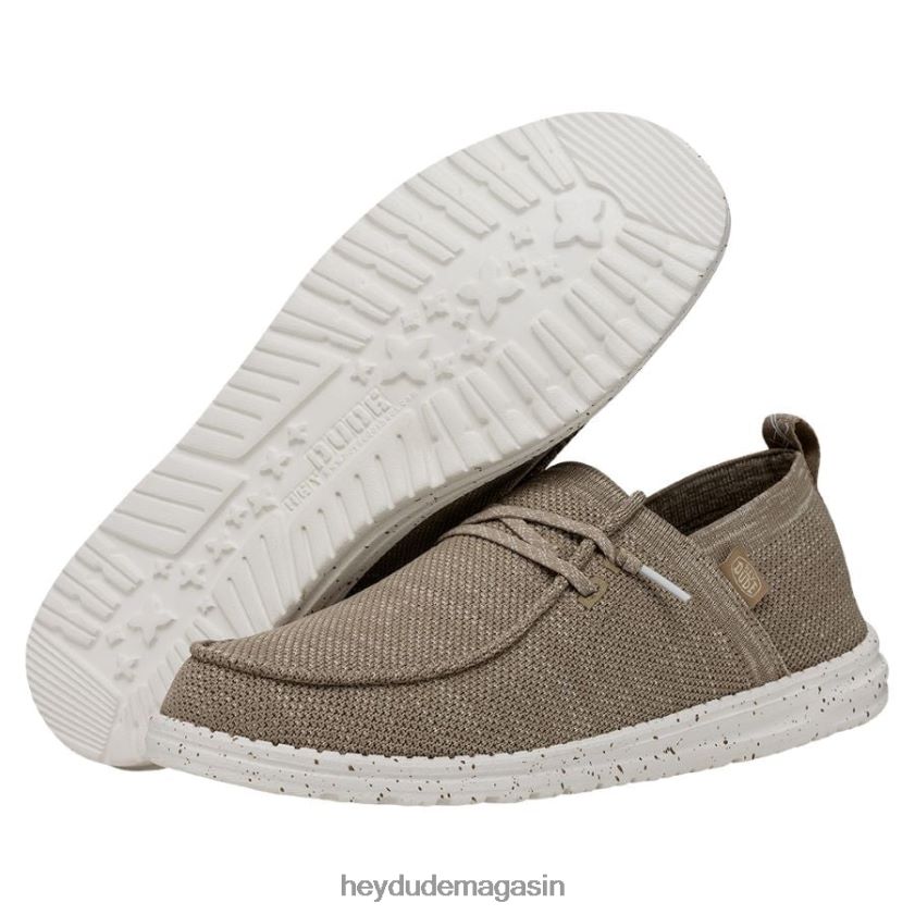 Hey Dude Hommes Wally auréole taupe chaussures DT40T4473