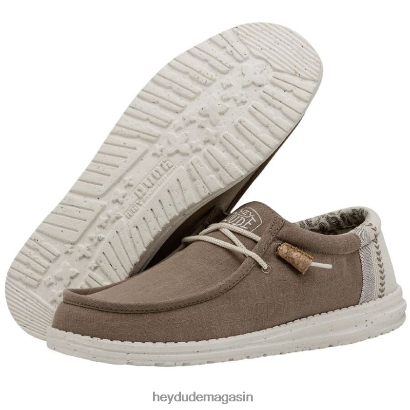Hey Dude Hommes Wally casse le point argile chaussures DT40T4361