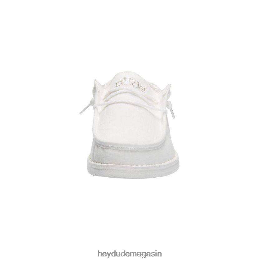 Hey Dude Hommes Wally casse le point blanc chaussures DT40T4357