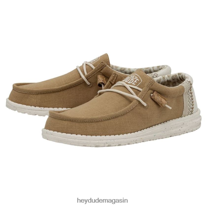 Hey Dude Hommes Wally casse le point ocre chaussures DT40T4448