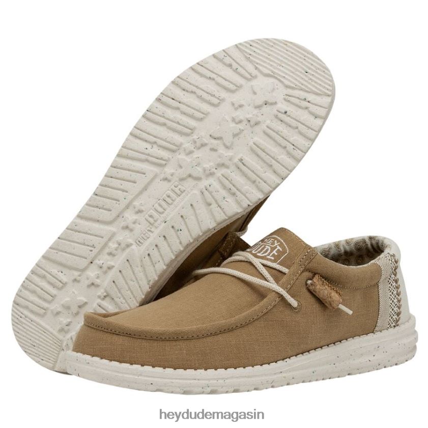 Hey Dude Hommes Wally casse le point ocre chaussures DT40T4448