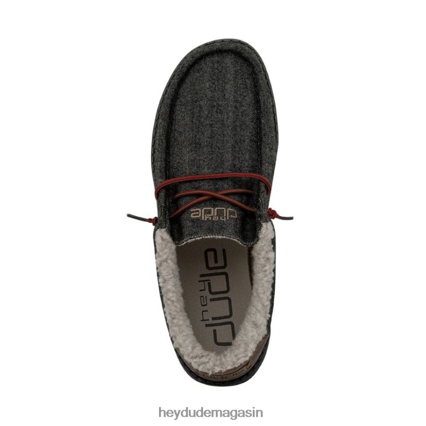 Hey Dude Hommes Wally coque noire chaussures DT40T4397