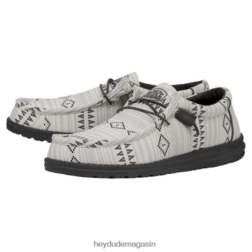 Hey Dude Hommes Wally nuances de gris chaussures DT40T4394