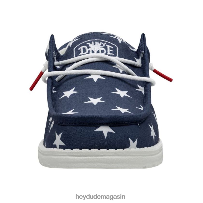 Hey Dude Hommes Wally patriotique drapeau américain chaussures DT40T4294